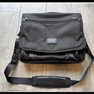Tumi Expendable Alpha T-Pass Black Laptop messenger Bag
